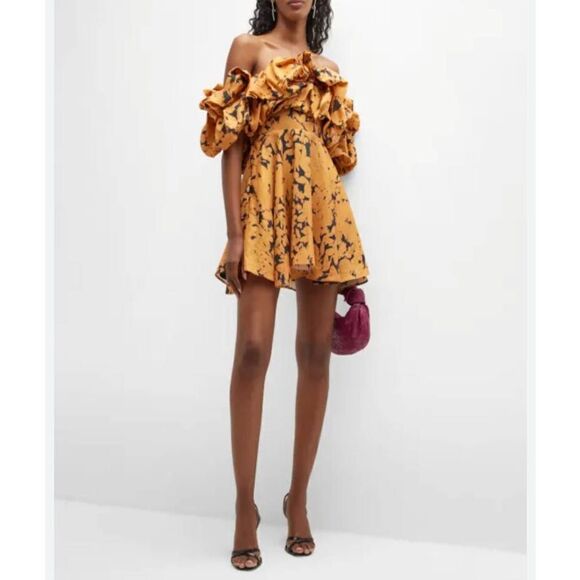 Acler York Dress in Night Garden Print US 2 - Picture 5 of 15